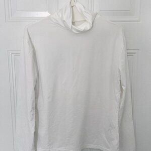 White Turtle Neck Long Sleeve Top